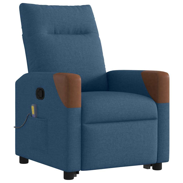 Massagesessel mit Aufstehhilfe Blau