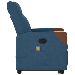 Massagesessel mit Aufstehhilfe Blau