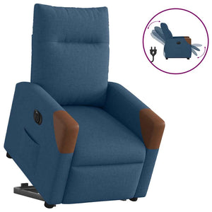 Elektrischer Relaxsessel mit Aufstehhilfe Blau