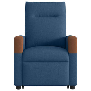 Elektrischer Massagesessel mit Aufstehhilfe Blau