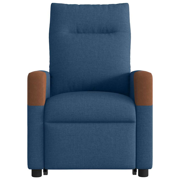 Elektrischer Massagesessel mit Aufstehhilfe Blau