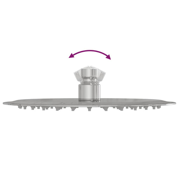 Regenbrause Edelstahl Rund 20cm