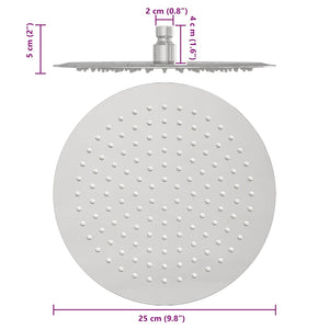 Edelstahl Regenbrause 25cm
