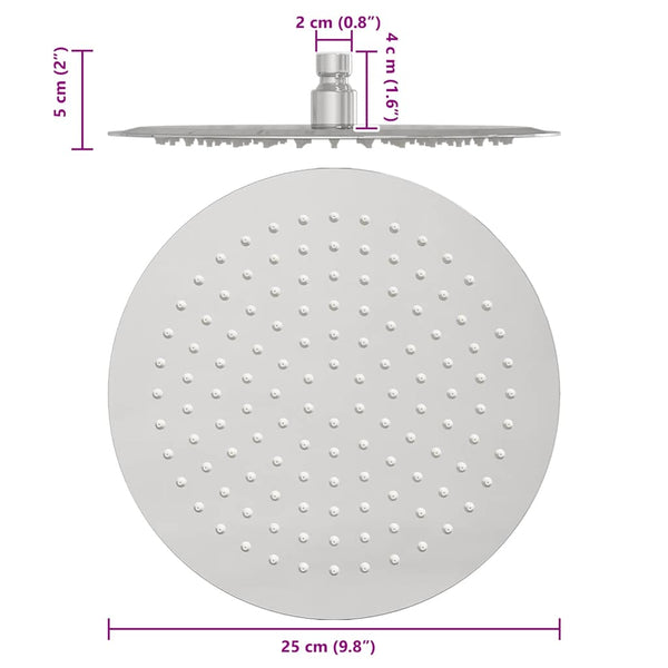 Edelstahl Regenbrause 25cm