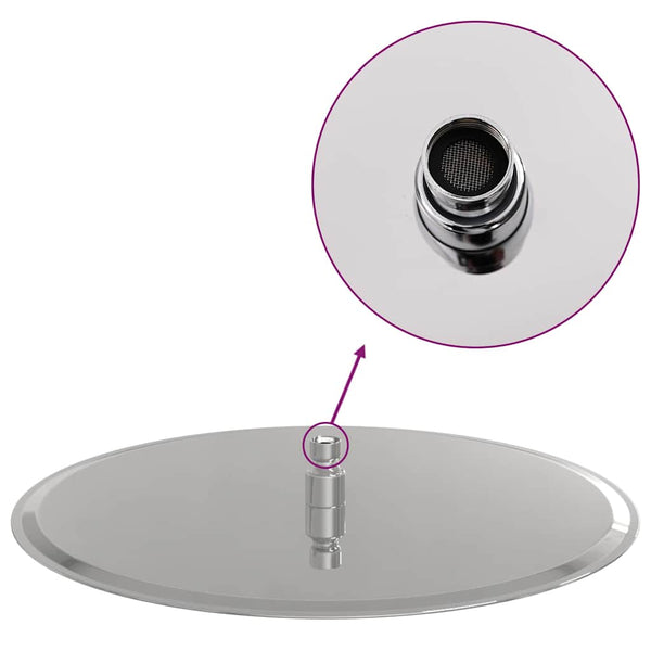 Edelstahl Regenbrause 40cm Rund