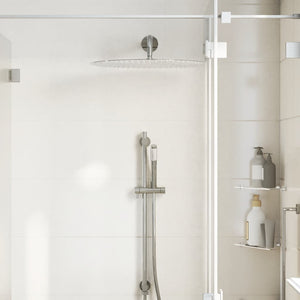 Edelstahl Regenbrause 50cm Rund