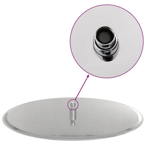 Edelstahl Regenbrause 50cm Rund