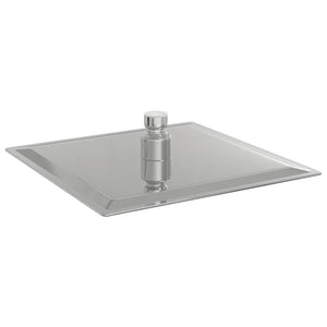 Edelstahl Regenbrause 20x20 cm Quadrat