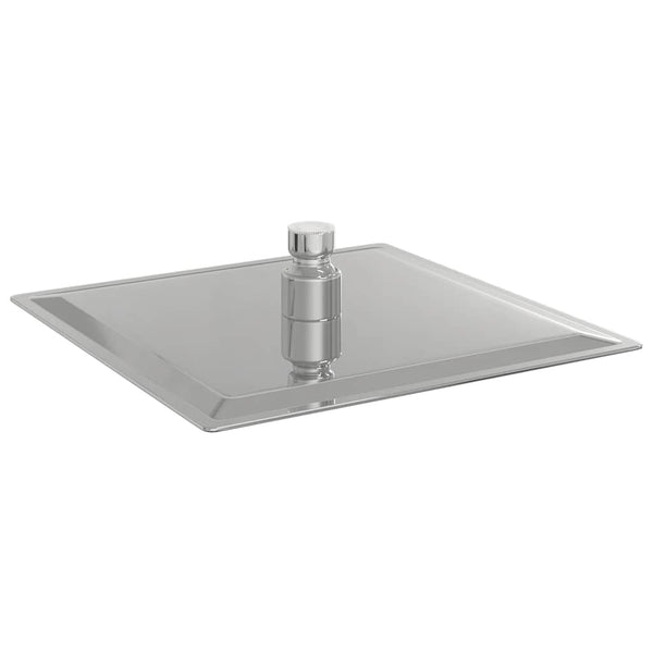 Edelstahl Regenbrause 20x20 cm Quadrat