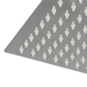Edelstahl Regenbrause 20x20 cm Quadrat