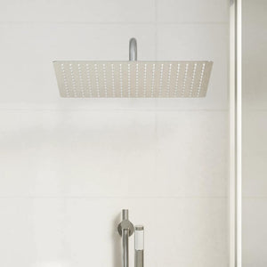 Edelstahl Regenbrause 40x30cm Rechteckig