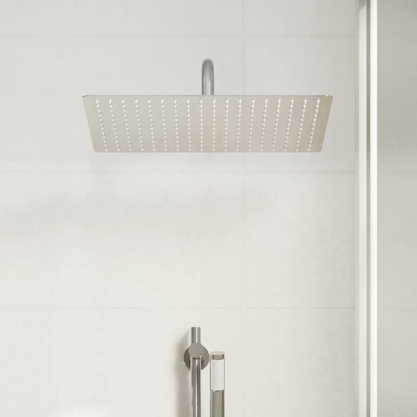Edelstahl Regenbrause 40x30cm Rechteckig