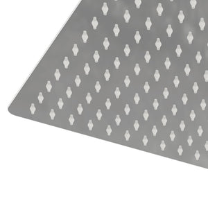Edelstahl Regenbrause 40x30cm Rechteckig