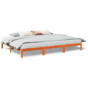 vidaXL Lit familial sans matelas Marron miel 270x200 cm Bois massif