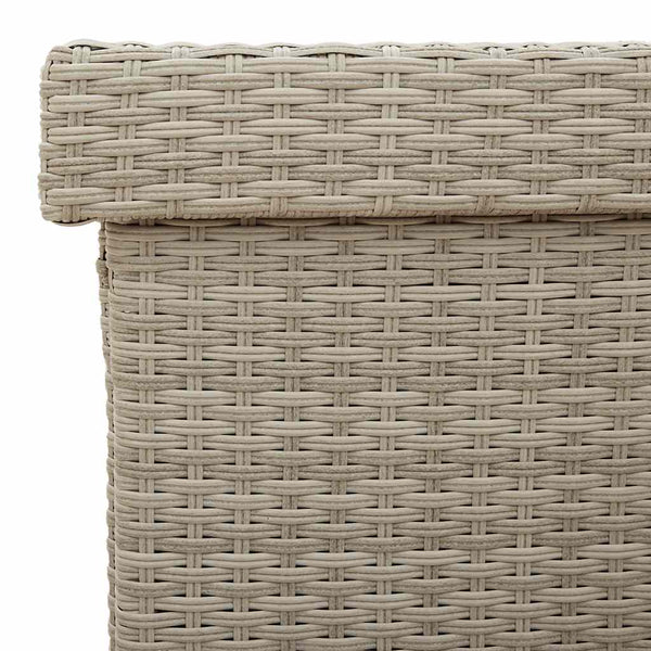 Gartentruhe mit Rollen, Hellgrau, 160 cm