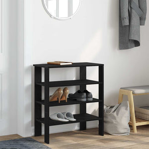 Schuhregal Schwarz 61x32x70 cm