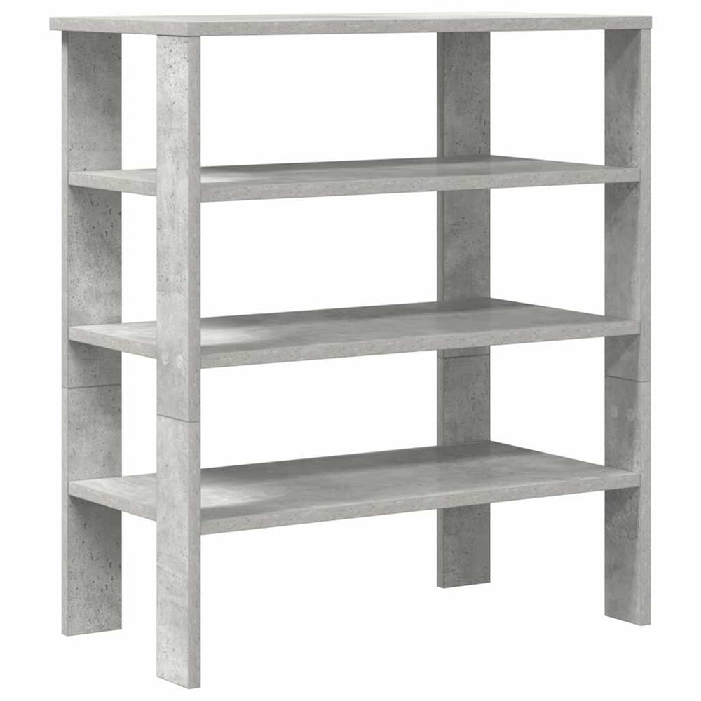 vidaXL Meuble à chaussures gris béton 61x32x70 cm aggloméré