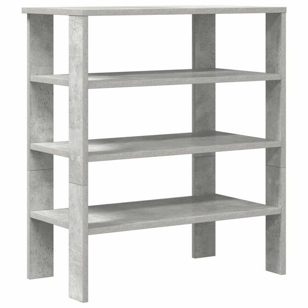 Betongraues Schuhregal 61x32x70 cm