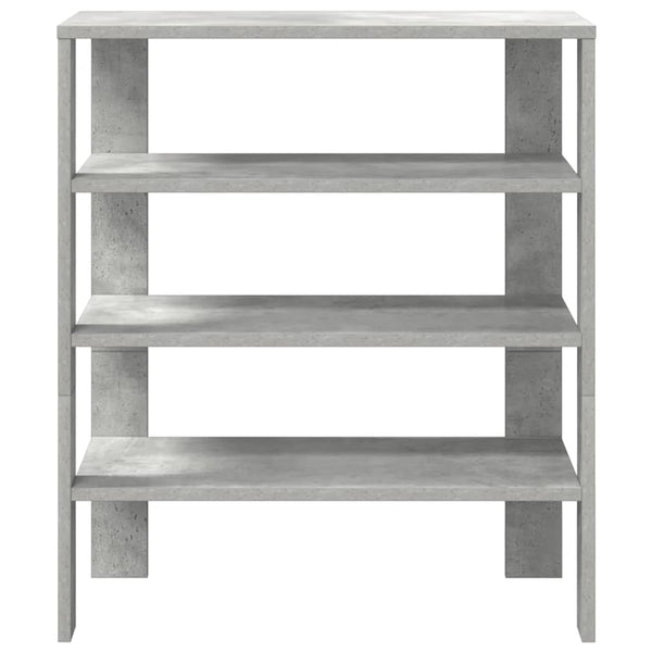 Betongraues Schuhregal 61x32x70 cm