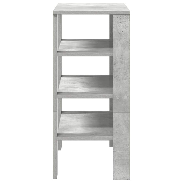 Betongraues Schuhregal 61x32x70 cm