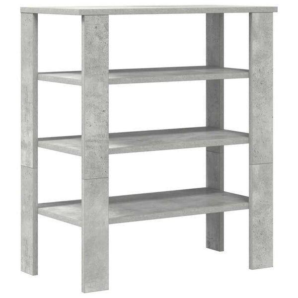 Betongraues Schuhregal 61x32x70 cm