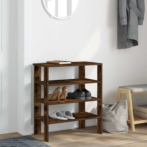 Schuhregal Räuchereiche 61x70 cm