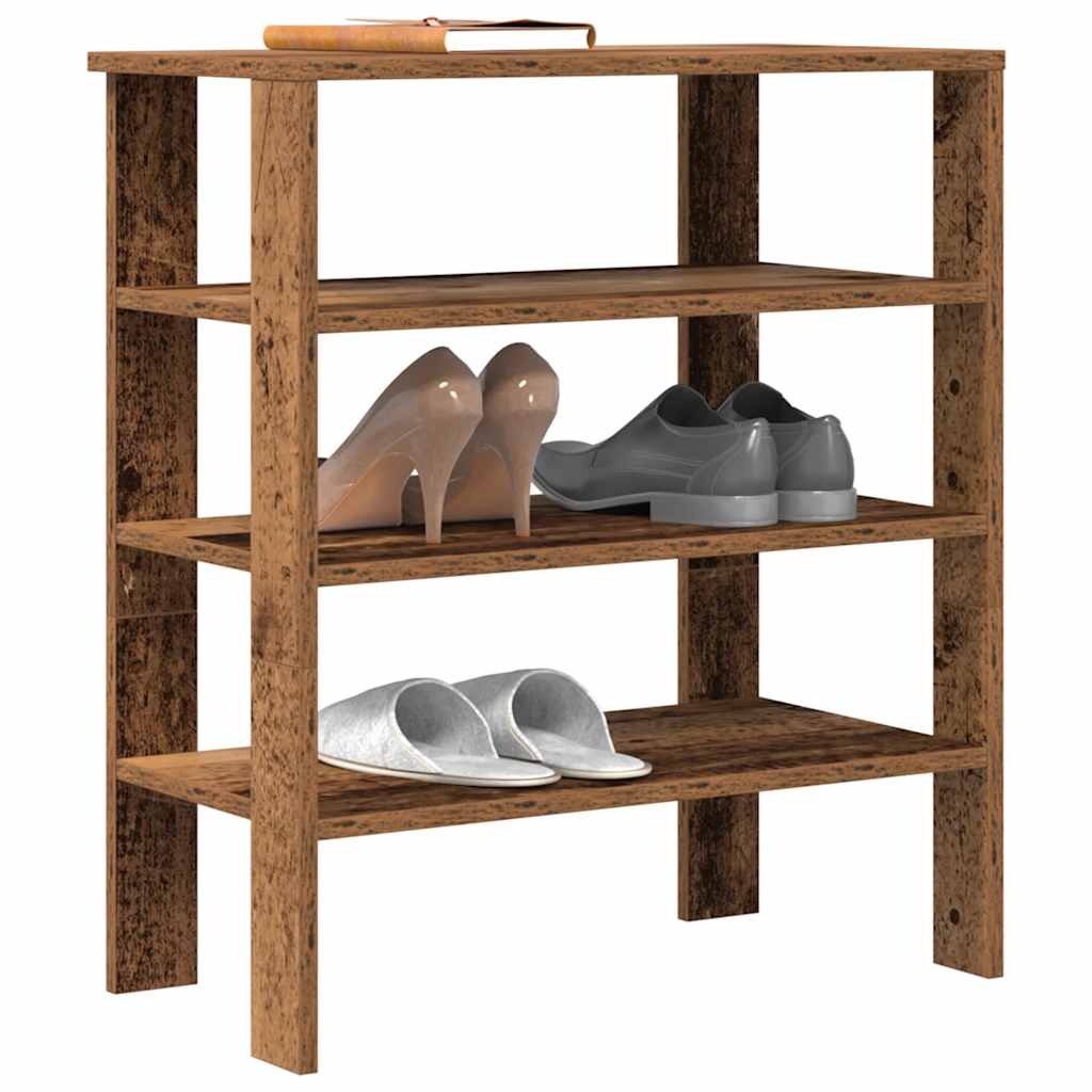 Schuhregal Altholz-Optik, 61 cm