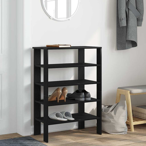 Schuhregal Schwarz Holzwerkstoff 61 cm