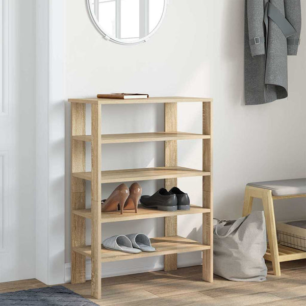 vidaXL Meuble à chaussures chêne Sonoma 61x32x87,5 cm Bois d'ingénierie