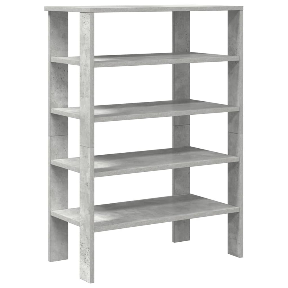Betongraues Schuhregal, 61 cm