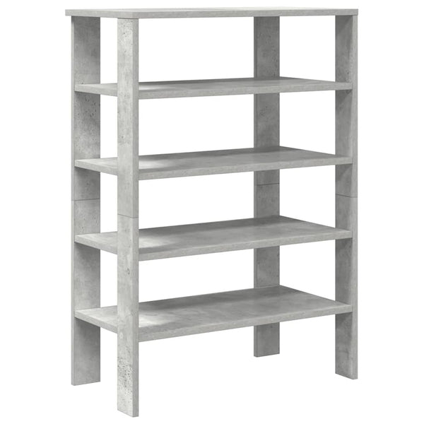 Betongraues Schuhregal, 61 cm