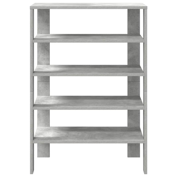 Betongraues Schuhregal, 61 cm