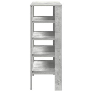 Betongraues Schuhregal, 61 cm