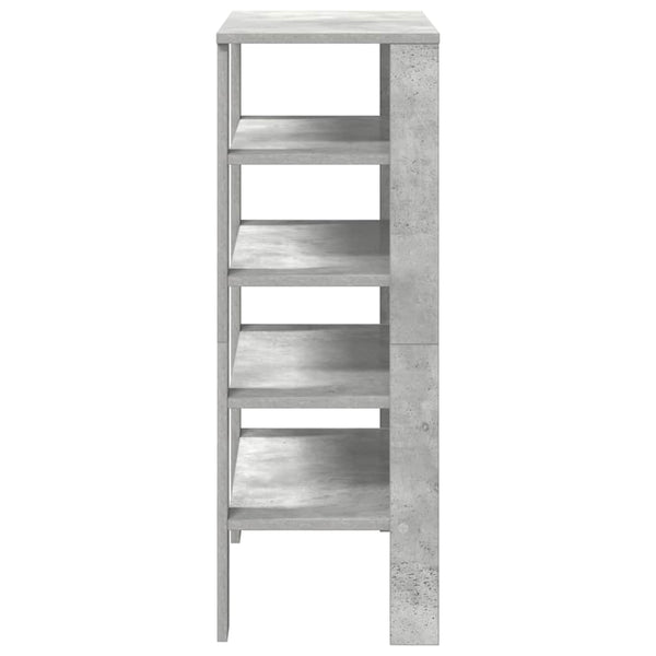 Betongraues Schuhregal, 61 cm