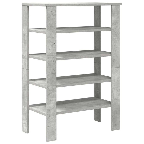 Betongraues Schuhregal, 61 cm