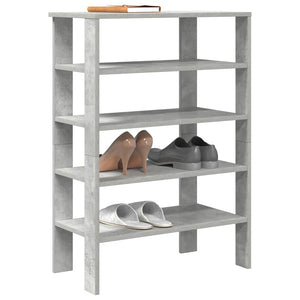 Betongraues Schuhregal, 61 cm