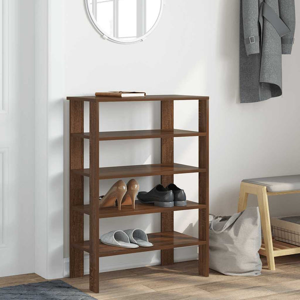 Schuhregal Braun Eichen-Optik