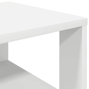 Weißes Schuhregal 61x32x105 cm