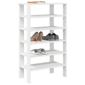 Weißes Schuhregal 61x32x105 cm