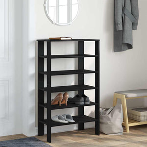 Schuhregal Schwarz 61x32x105 cm