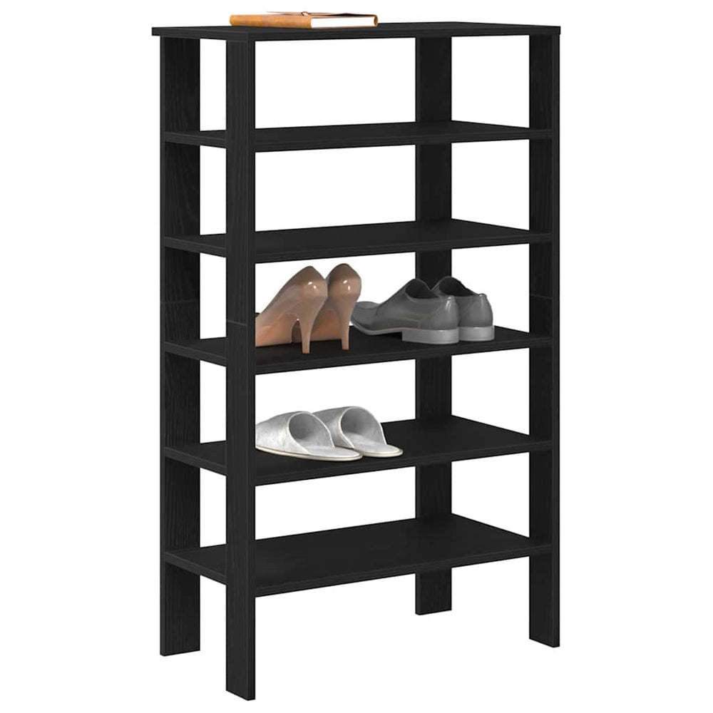 Schuhregal Schwarz 61x32x105 cm