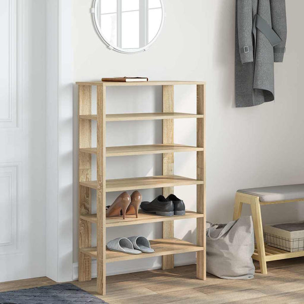 Schuhregal Sonoma Eiche 61x32x105 cm