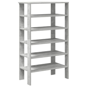 vidaXL Meuble à chaussures gris béton 61x32x105 cm Bois d'ingénierie