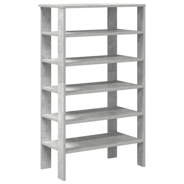 vidaXL Meuble à chaussures gris béton 61x32x105 cm Bois d'ingénierie