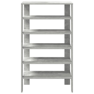 vidaXL Meuble à chaussures gris béton 61x32x105 cm Bois d'ingénierie