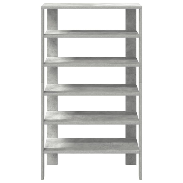vidaXL Meuble à chaussures gris béton 61x32x105 cm Bois d'ingénierie