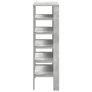 vidaXL Meuble à chaussures gris béton 61x32x105 cm Bois d'ingénierie