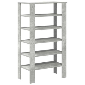 vidaXL Meuble à chaussures gris béton 61x32x105 cm Bois d'ingénierie