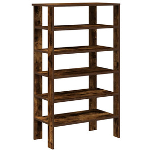 vidaXL Meuble à chaussures chêne fumé 61x32x105 cm bois d'ingénierie