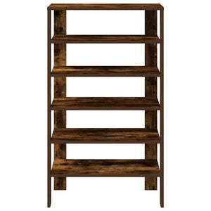 vidaXL Meuble à chaussures chêne fumé 61x32x105 cm bois d'ingénierie